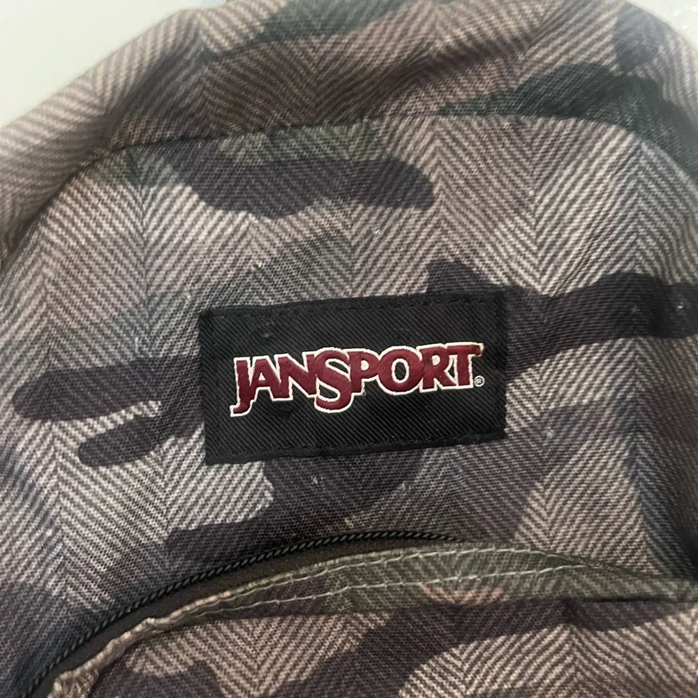 Jansport Urban Camouflage Backpack - Black and Gray